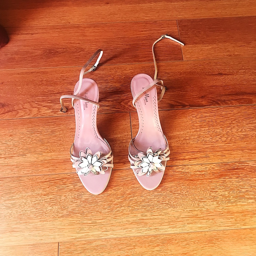 PINK SEASON!!! 🌸 MAA FLOWER 🌸 OPEN TOE HEELS